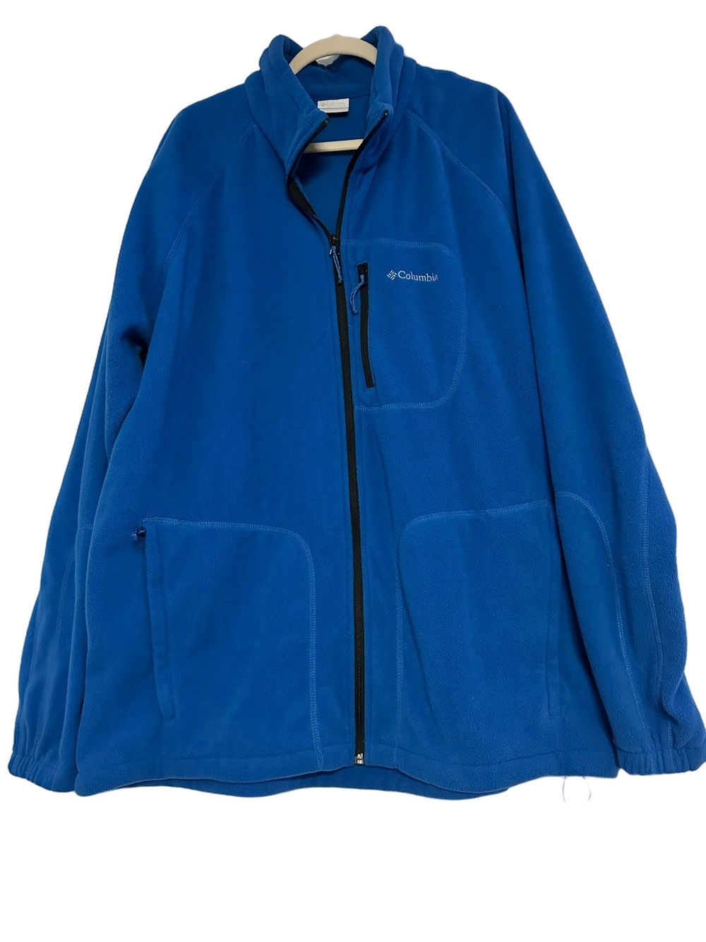 Columbia Sportswear Men’s 3XL Blue Full Zip Fleece Jacket Zip Pockets - Picture 1 of 6